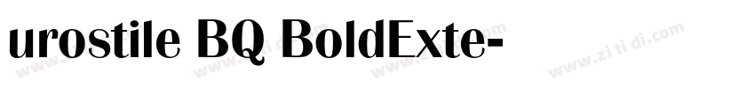 urostile BQ BoldExte字体转换